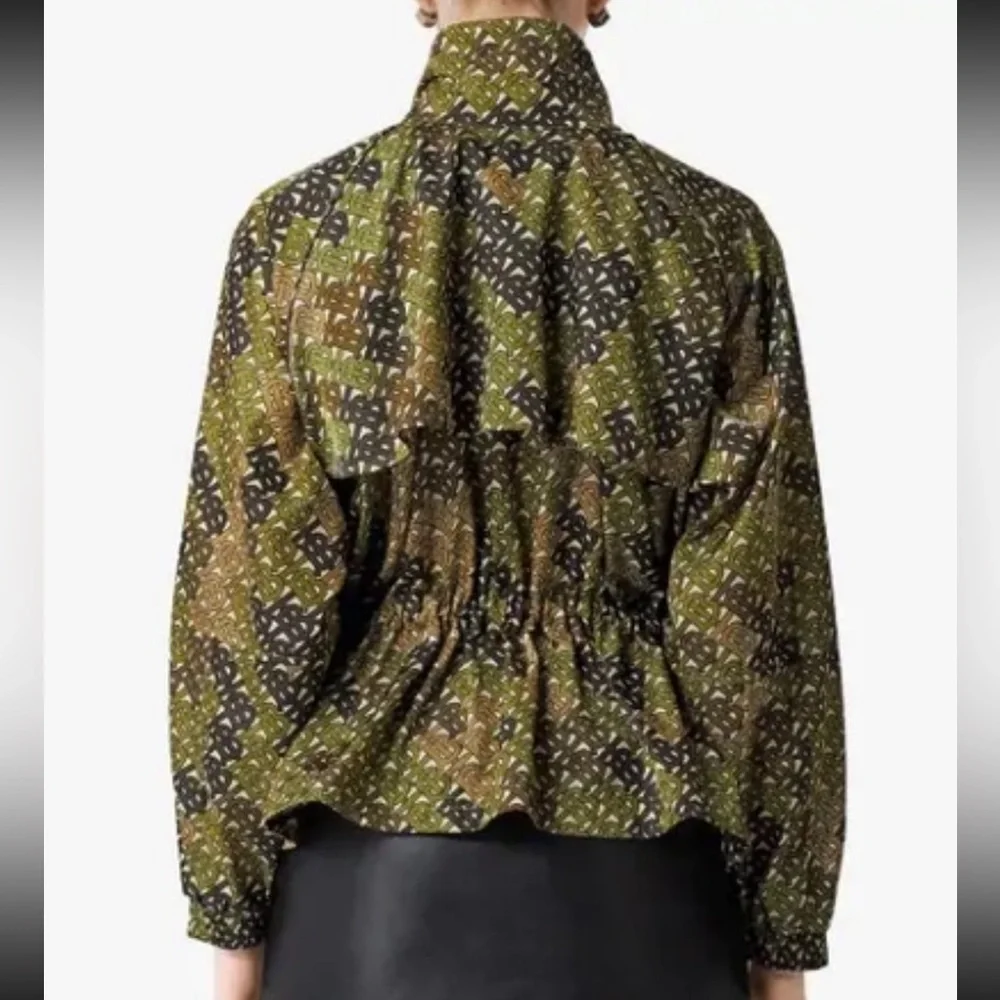 BURBERRY Camouflaged Monogram Printed Nylon Funnel-Neck Jacket - Picture 5 of 5